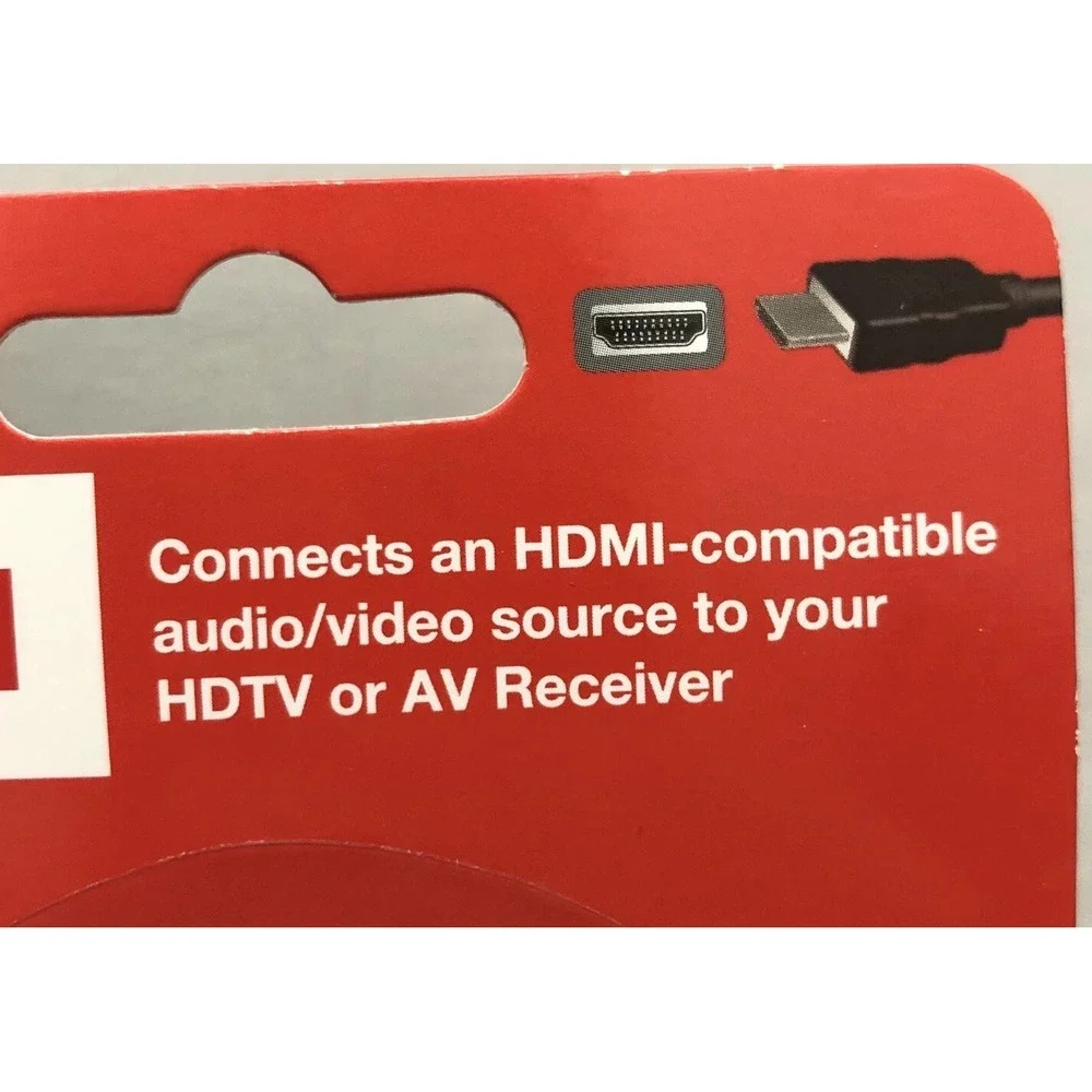 New RCA VH3HHR 3 Ft HDMI Cable - HDMI for Audio/Video Device, TV Game System